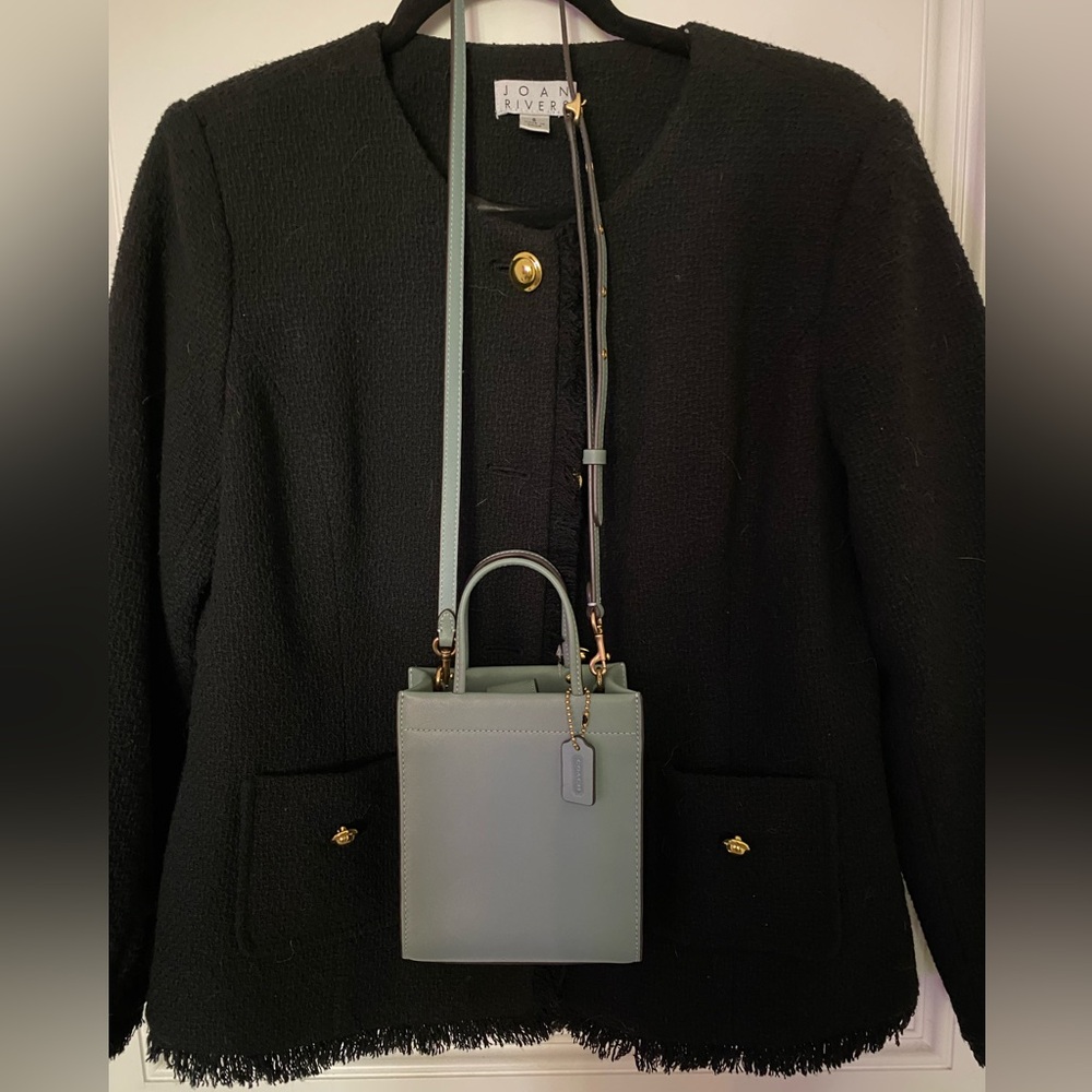 Coach Mini Cashin Tote Leather Handbag